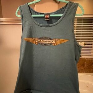 Men’s Large Harley Davidson Las Vegas Turquoise Tank Top